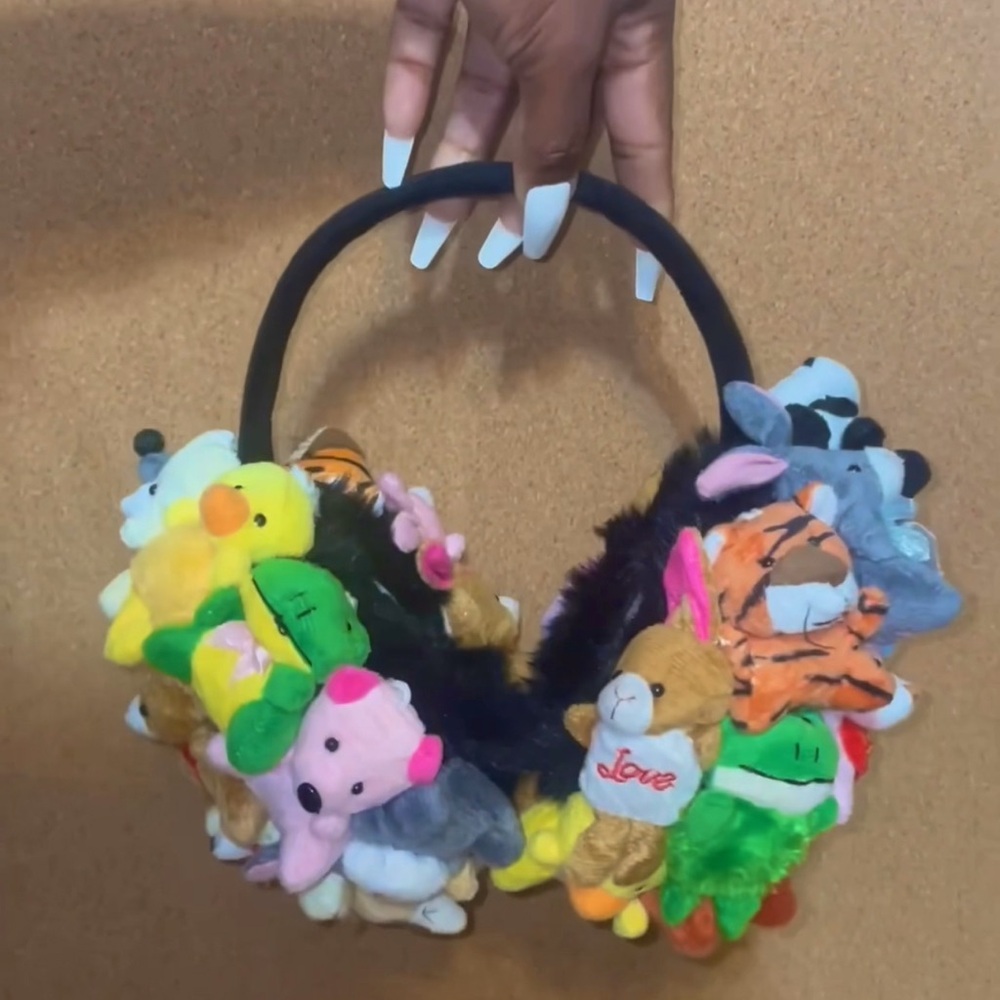 Handmade plush toy earmuffs
